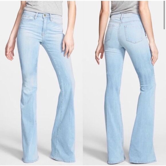 Frame Forever Karlie raw hem flare jeans - Picture 1 of 8